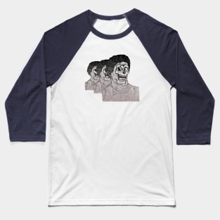 Fake Faces Peoples Baseball T-Shirt